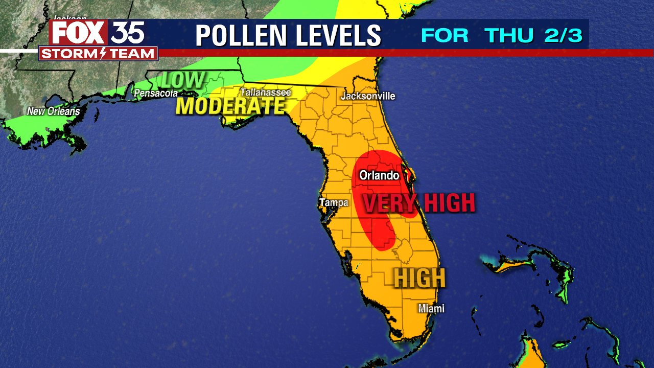 Have Those Tissues Handy! Orlando Ranks No. 1 In Pollen Nationwide ...