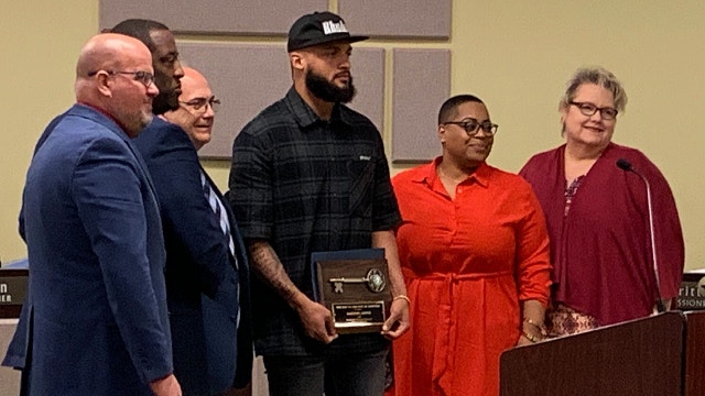 Sanford honors Buffalo Bills' Gabriel Davis with key to city