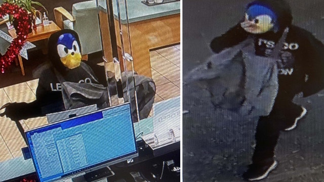 Police: Suspect in 'Sonic the Hedgehog' mask uses hammer to demand cash from teller