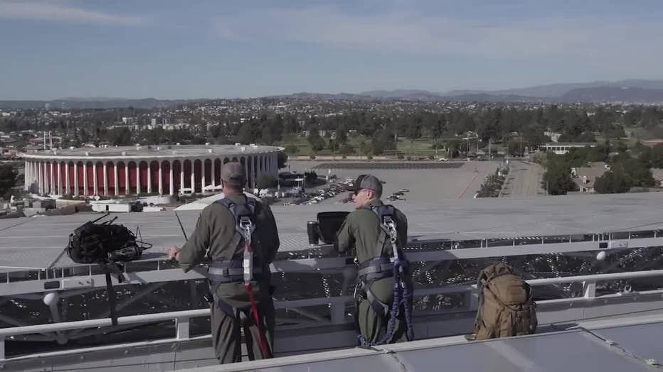 Super Bowl flyover practice roars over Southern California