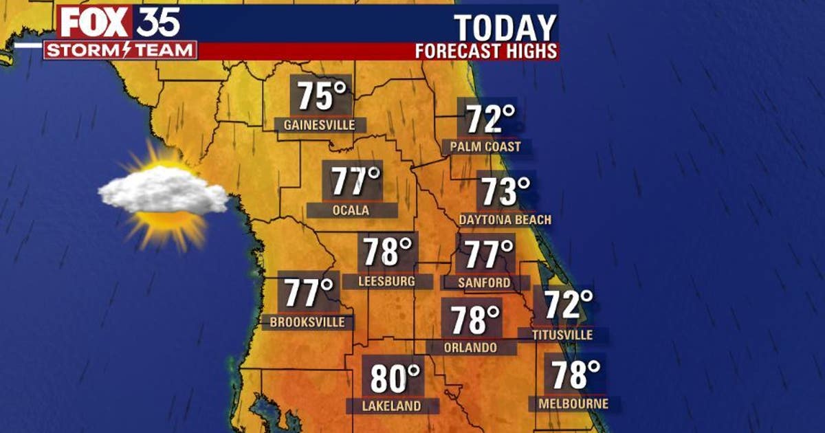 Comfortable temperatures expected for the first day of Spring | FOX 35 ...