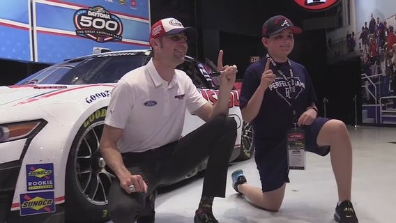 Daytona 500 winning car on display at Motorsports Hall of Fame
