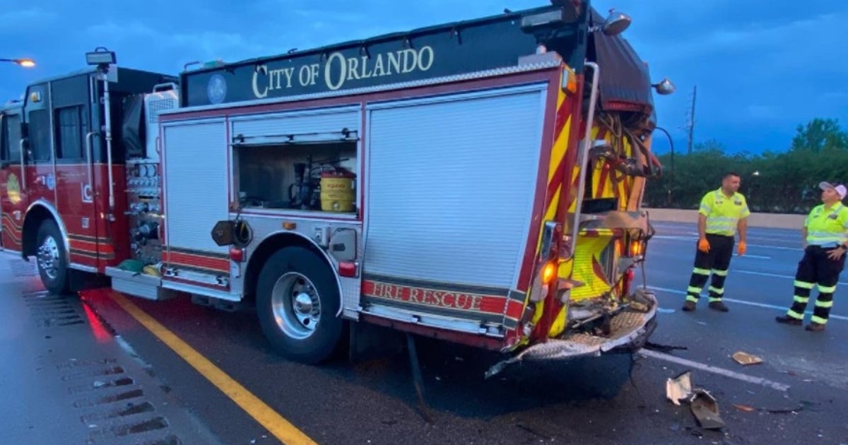 Driver killed after crashing into fire trucks on S.R. 408 in Orlando ...