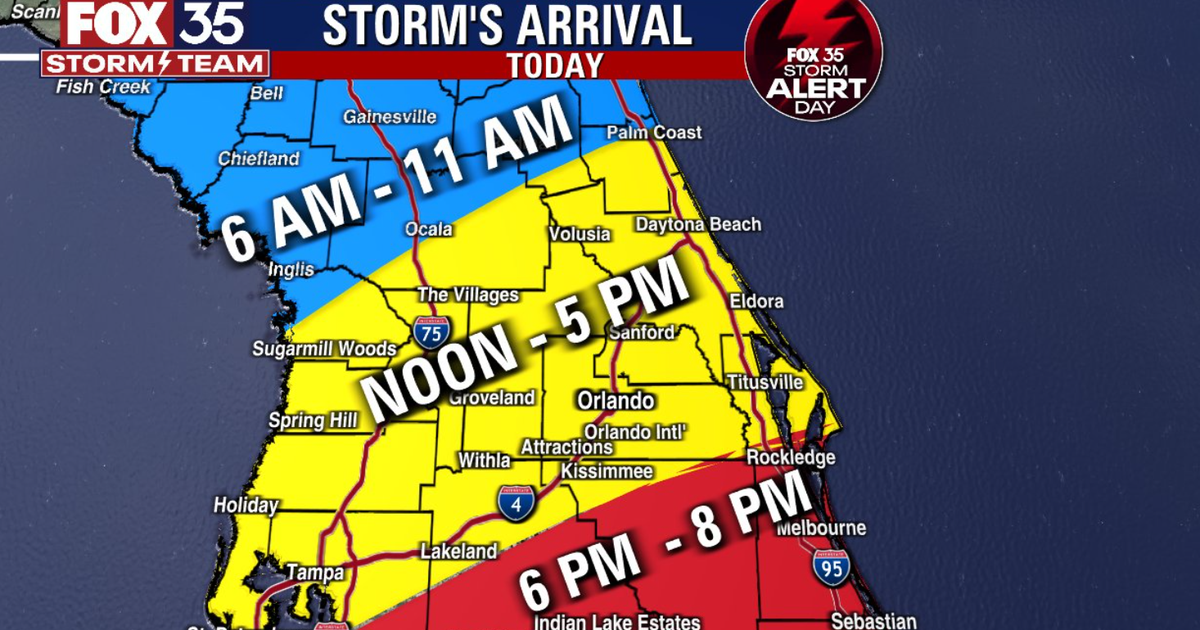 Orlando weather timeline: Here is when Thursday storms are expected to ...