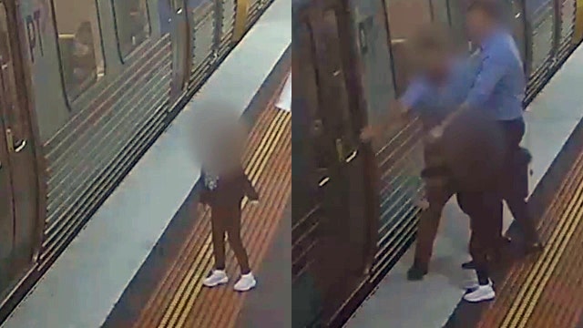 Girl left behind on rail platform reunited with mom thanks to good Samaritan, officers