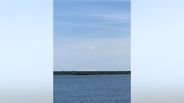 Titusville crowds gather to watch Axiom Space launch