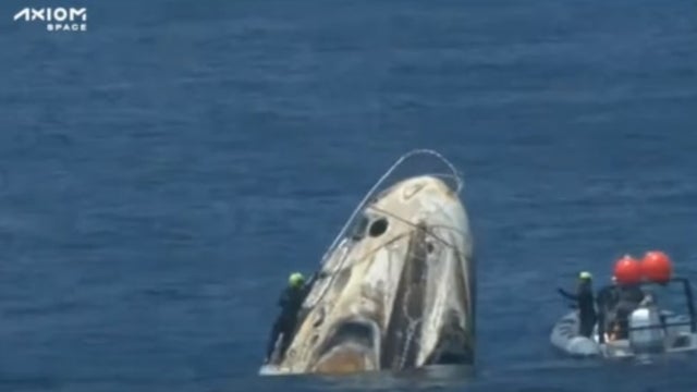 Welcome back! Axiom 1 mission crew returns to Earth with splashdown off the coast of Florida