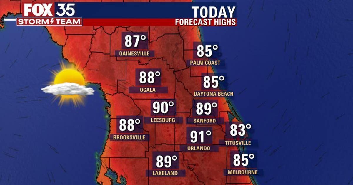 Great start to the weekend but upcoming high heat possible | FOX 35 Orlando