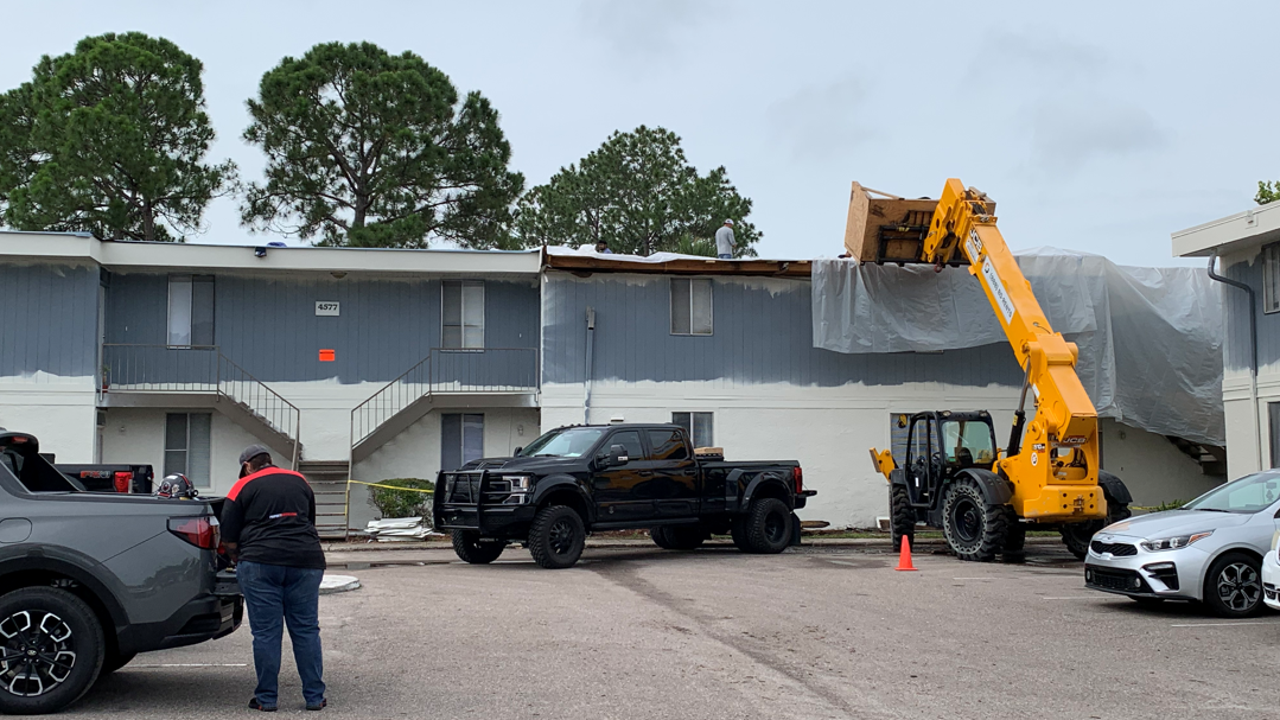 Orlando apartment complex condemned after Friday night storms; 14