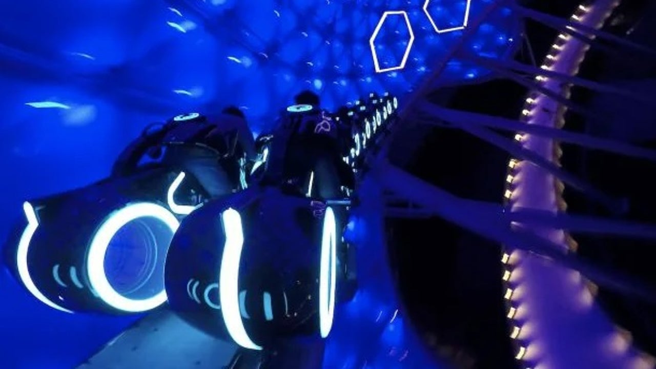 TRON ride at Disney World Video shows first full speed launch