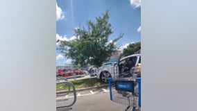 Child, 7, crashed car outside Walmart while caretaker shopped, sheriff says