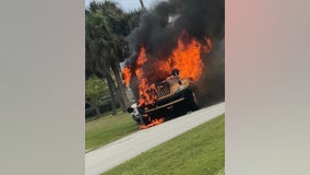 'She saved our kids': School bus driver hailed hero after bus went up in flames