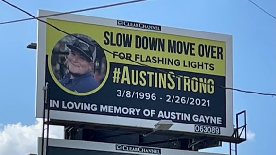 Mother of tow truck driver killed on side of road hopes new billboard will save a life