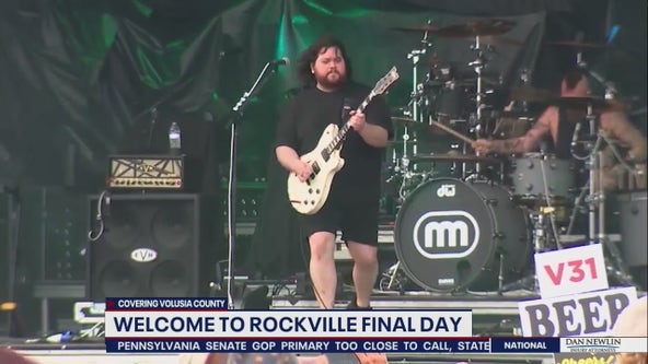 Will weather impact the final day of the Welcome to Rockville festival in Daytona Beach?
