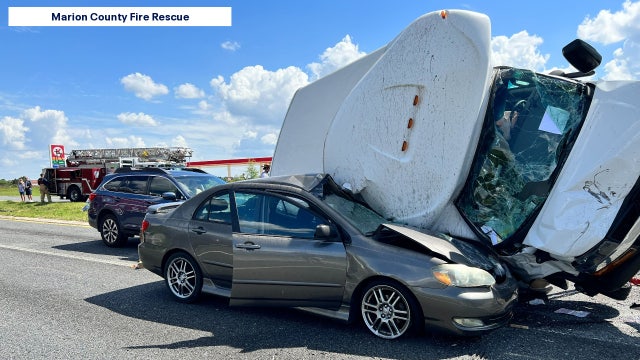 1 killed, 9 injured in deadly 5-vehicle crash in Marion County involving special needs bus
