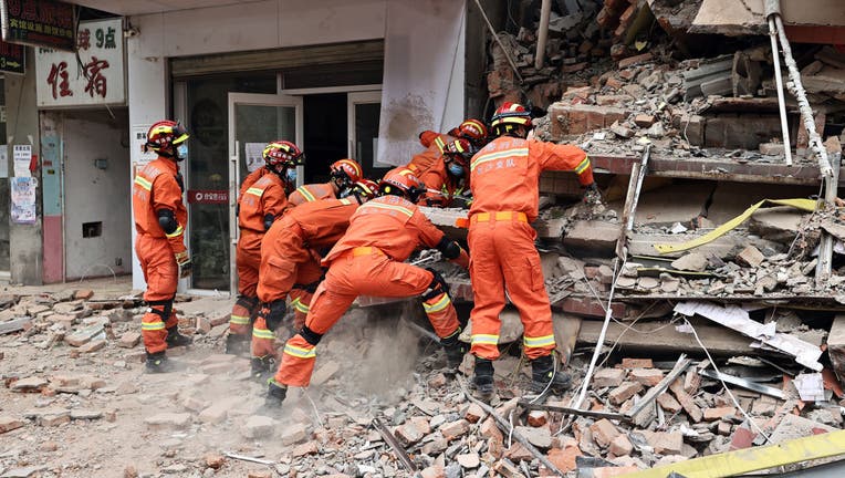 Rescue Underway After Building Collapses In Changsha