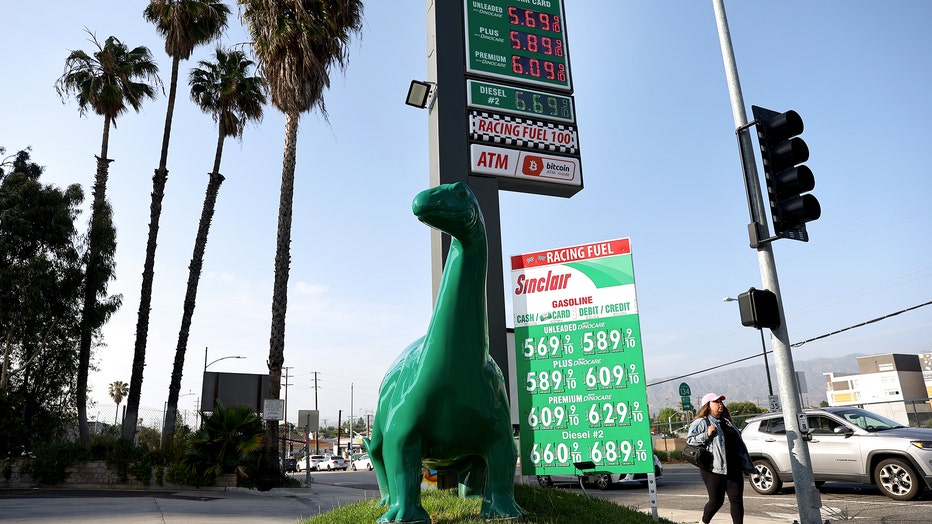 Gas Prices In LA County getty