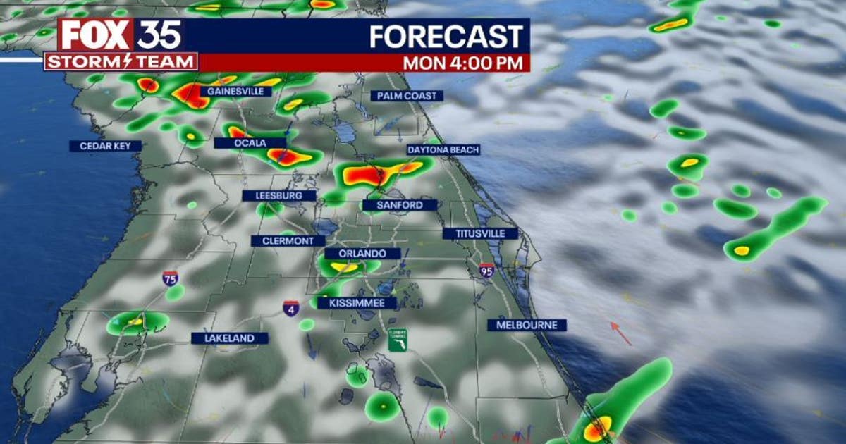 Rain chances remain higher for Monday | FOX 35 Orlando