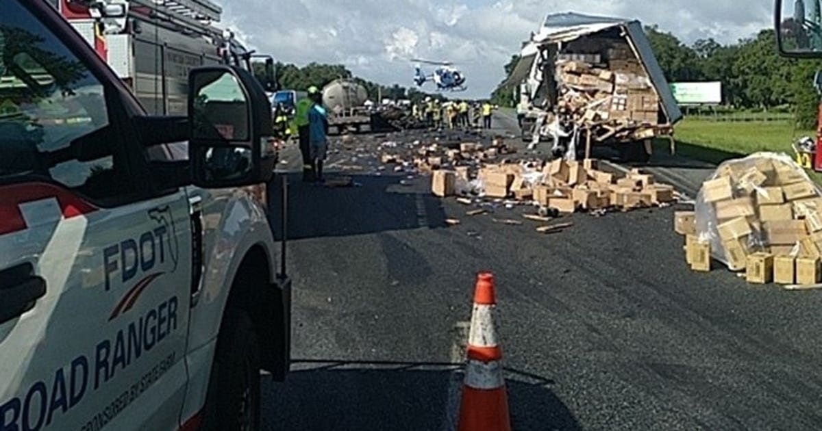 FHP: I-75 southbound lanes reopen after crash involving semi trucks in ...