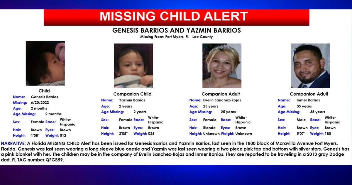Missing Child Alert canceled after Florida baby, toddler found safe ...