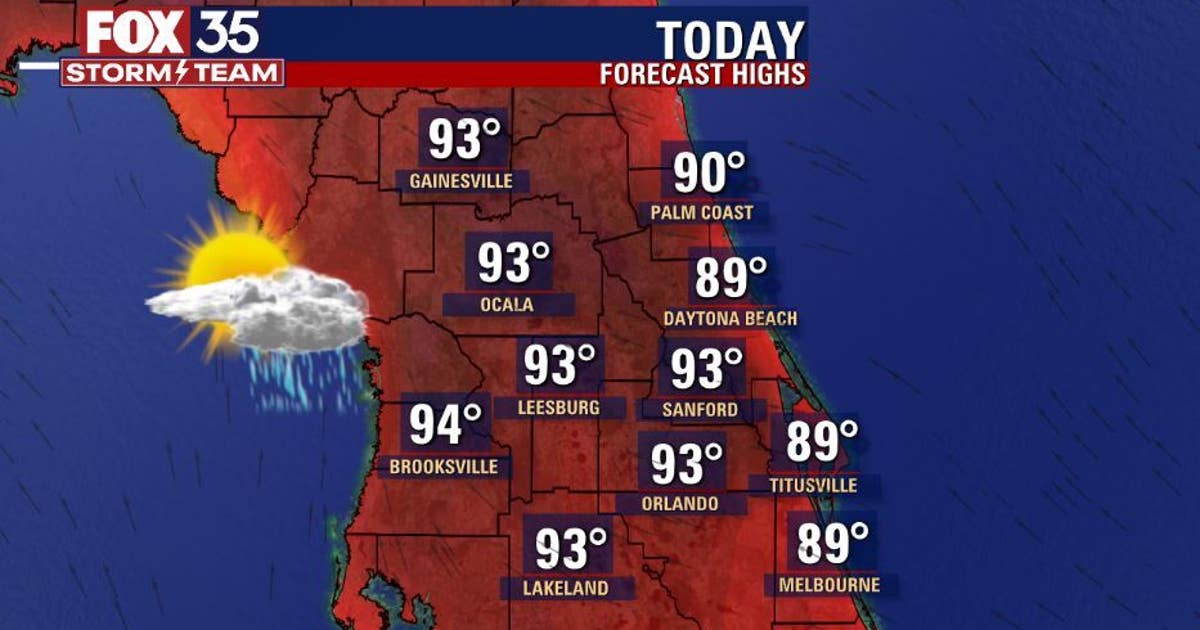 Hot and humid 90s across Central Florida with some scattered storms ...