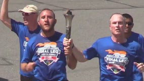 Special Olympics final leg torch run makes stop at Daytona International Speedway
