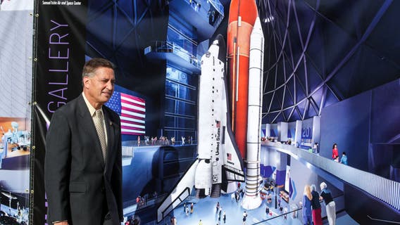 Groundbreaking held for permanent home of former space work horse