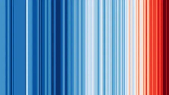 Show Your Stripes Day: How a colorful graphic raises awareness of climate change