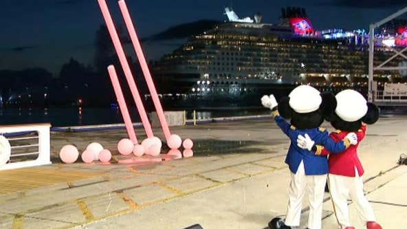 'Disney Wish,' Disney's newest cruise ship, arrives to Port Canaveral