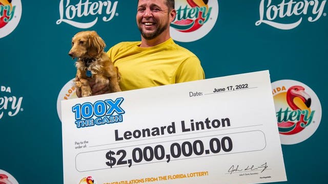 Florida man credits $2 million winning lottery ticket to pregnant dog