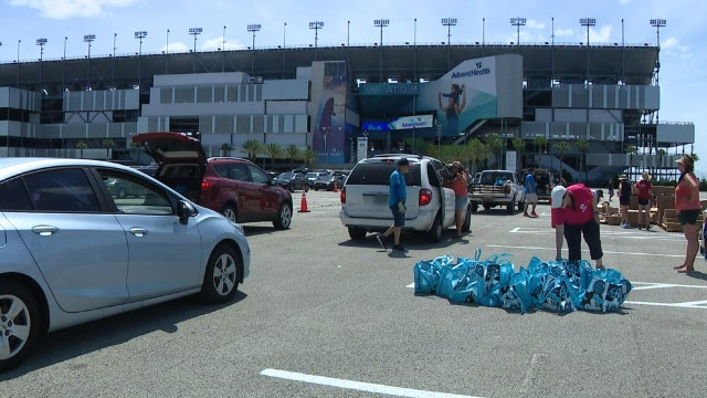 Daytona Dream Center, Second Harvest hold food event at Daytona International Speedway