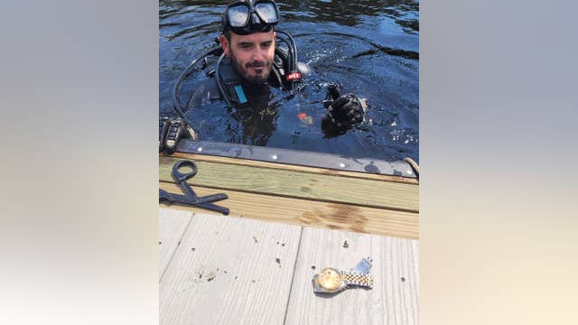 Florida dive team recovers $16K Rolex watch that fell in creek
