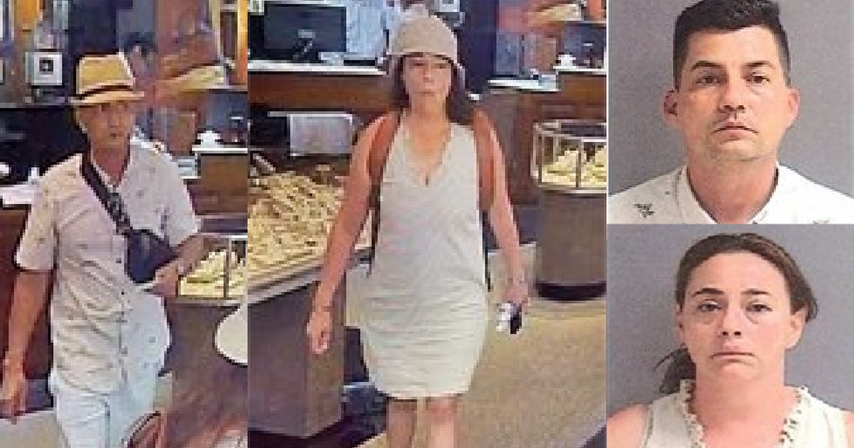 Couple accused of stealing $29K ring arrested while trying to steal at ...