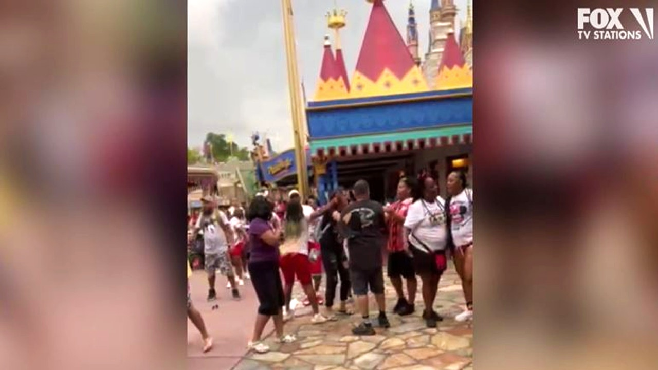 Disney World brawl Fists fly in video taken of fight at Magic Kingdom