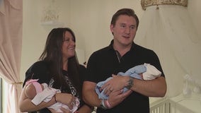 'Just magical': Viral Orlando courtside 'Kiss Cam' couple welcomes twins