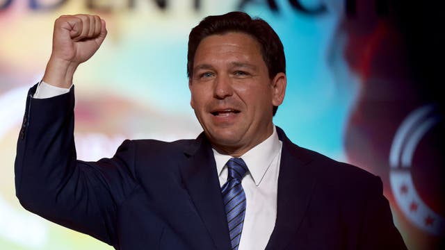 Gov. DeSantis rallies GOP, targets President Biden