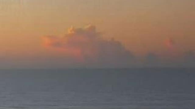 Alligator spotted in clouds in Daytona Beach