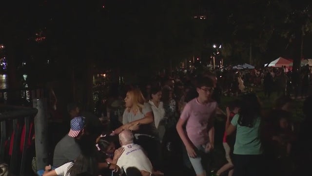 Calming children's anxiety after scare during Orlando fireworks