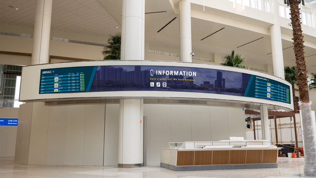 OIA's new Terminal C to feature massive video walls, digital displays to help passengers navigate airport