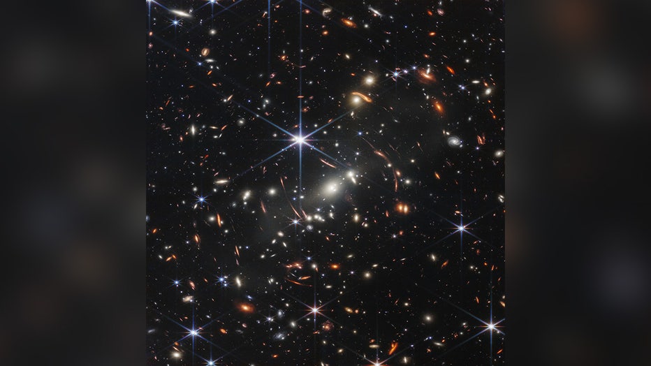 NASA’s James Webb Space Telescope has produced the deepest and sharpest infrared image of the distant universe to date. Known as Webb’s First Deep Field, this image of galaxy cluster SMACS 0723 is overflowing with detail. This image is among the telescope’s first-full color images. (Credit: NASA / James Webb Space Telescope)