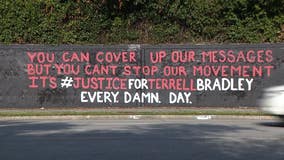 'God Bless Derek Chauvin': Mural for man attacked by K-9 defaced with praise for George Floyd's killer