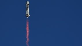 Watch again: Melbourne restaurant owner among the 6 people Blue Origin launched to space