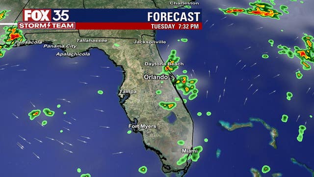 Orlando weather forecast: High humidity Tuesday with increased showers along coast