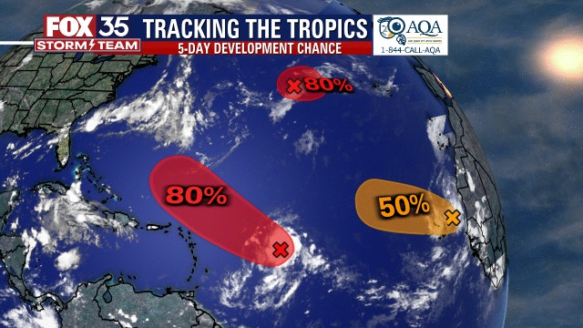 NHC: 3 possible tropical depressions brewing in the Atlantic