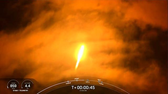 Watch: SpaceX launches more Starlink satellites into space from Florida