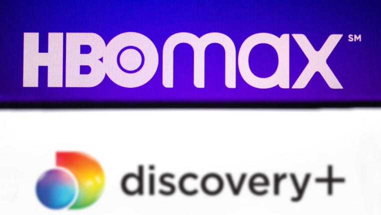 In this photo illustration the Discovery+ (Plus) logo seen