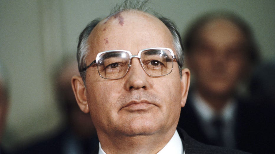 Russian President Mikhail Gorbachev
