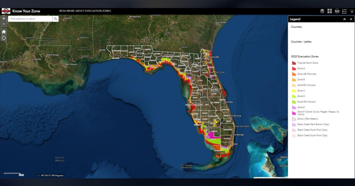 Florida evacuation zones, maps and routes: How to find your evacuation ...