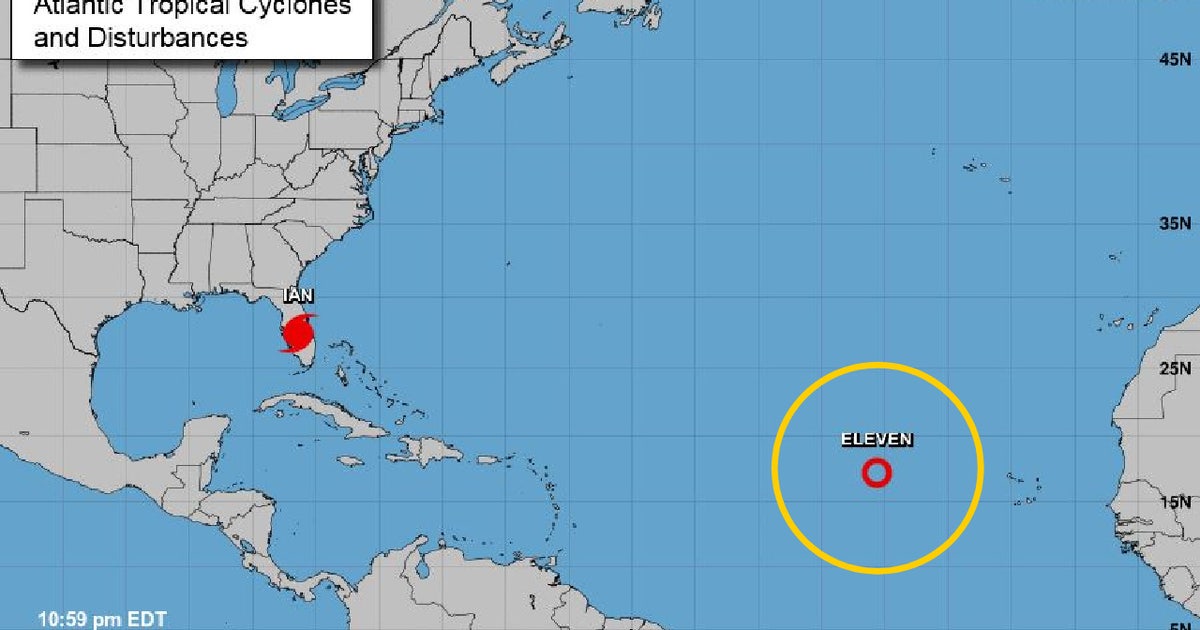 Tropical Depression 11 forms in the Atlantic Ocean; to dissipate in a ...