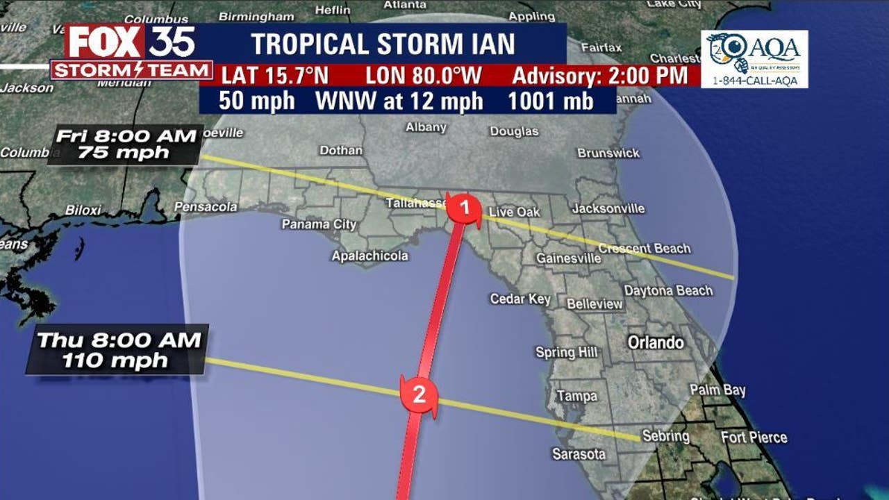 Tropical Storm Ian timeline When could soontobe hurricane impact